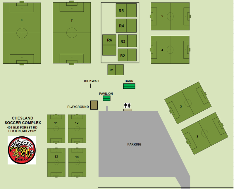 Leawood Soccer Field Map